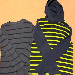 Pair of boys long sleeve shirts size Large